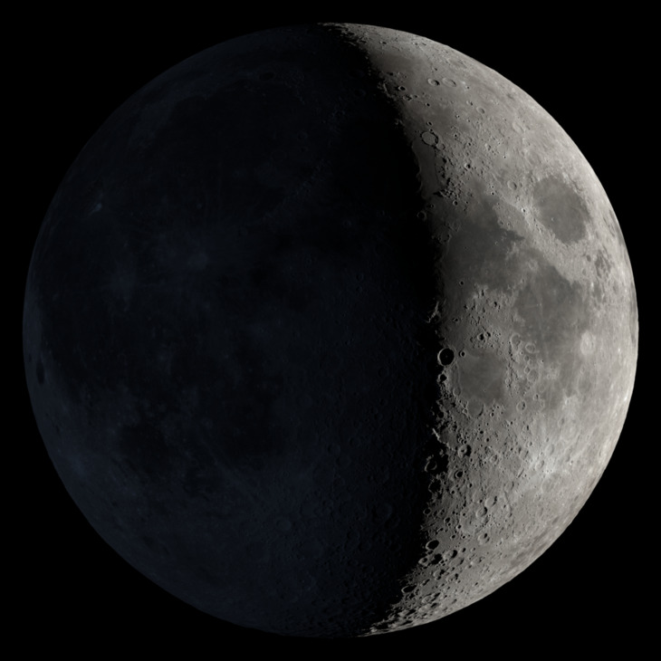 NASA visualization of the Moon on April 22, 2026