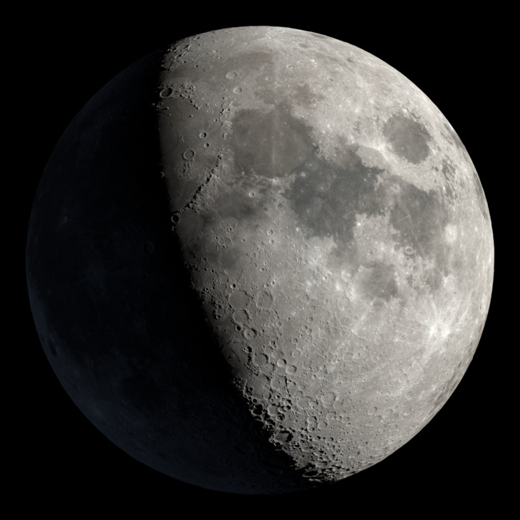 NASA visualization of the Moon on April 25, 2026