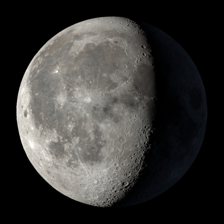 NASA visualization of the Moon on May 7, 2026