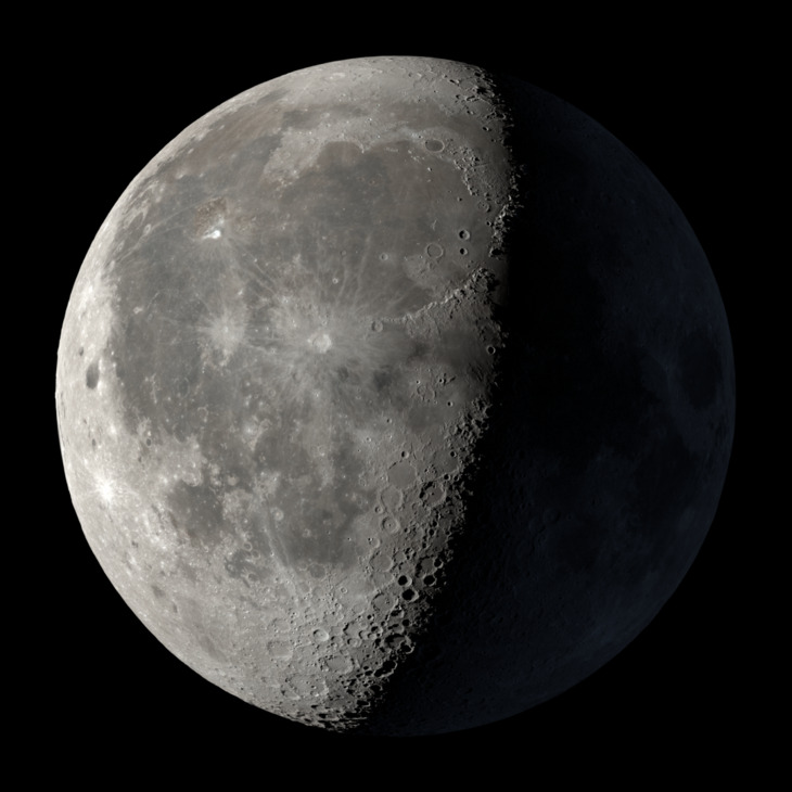 NASA visualization of the Moon on May 8, 2026