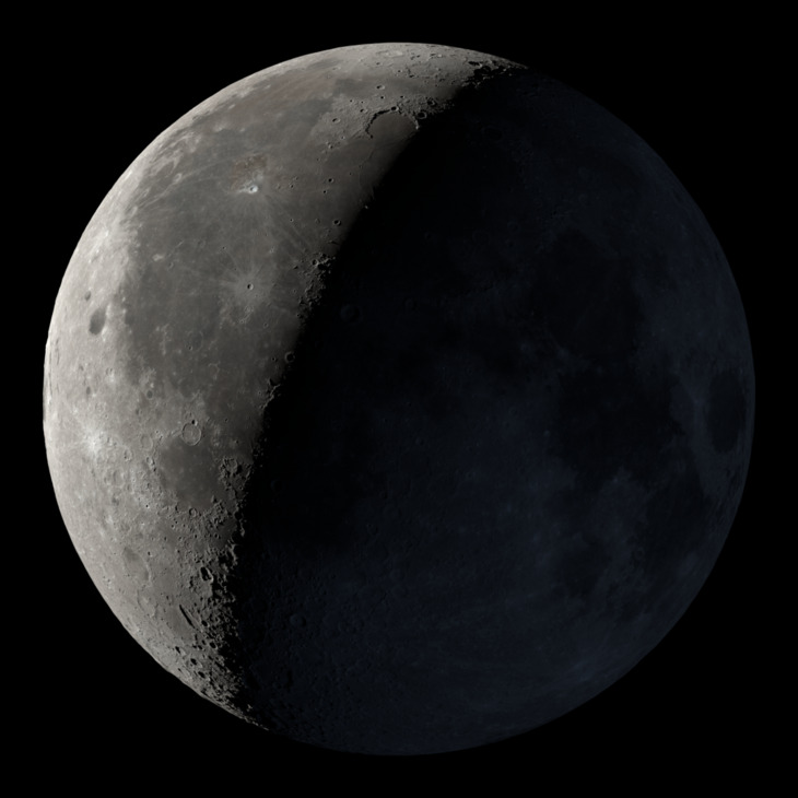 NASA visualization of the Moon on May 11, 2026