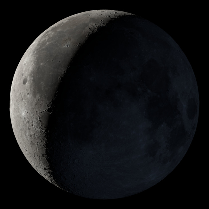 NASA visualization of the Moon on May 12, 2026