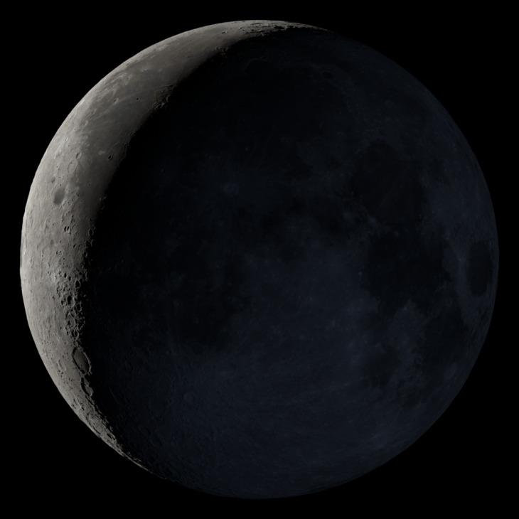 NASA visualization of the Moon on May 13, 2026