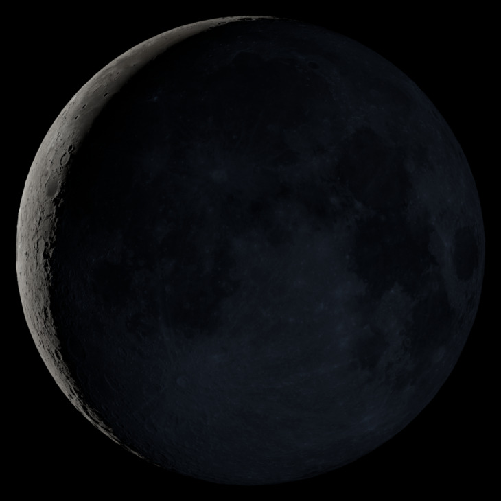 NASA visualization of the Moon on May 14, 2026