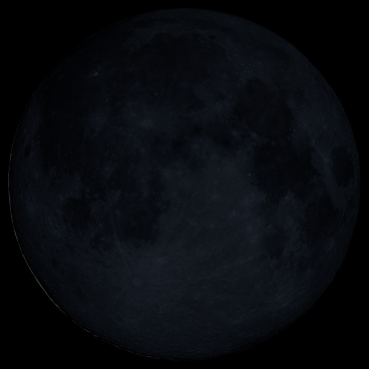 NASA visualization of the Moon on May 16, 2026