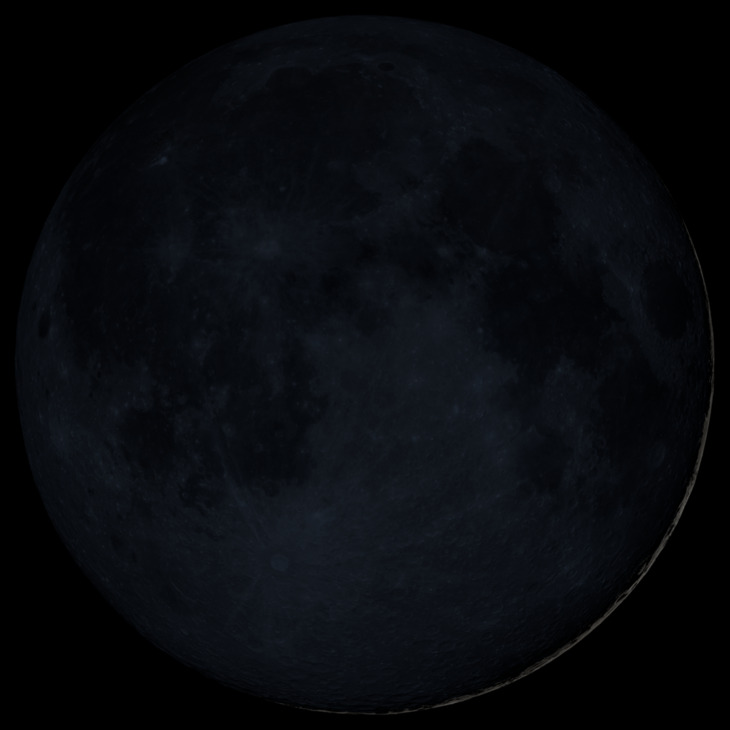 NASA visualization of the Moon on May 17, 2026