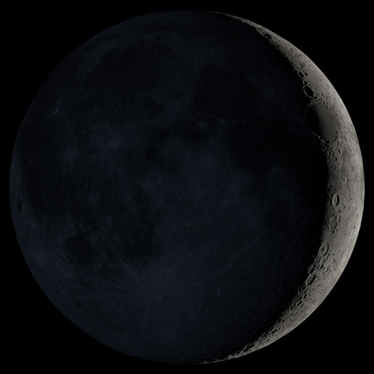 NASA visualization of the Moon on May 19, 2026