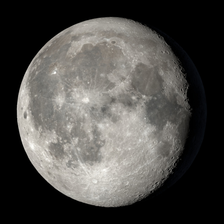 NASA visualization of the Moon on June 3, 2026