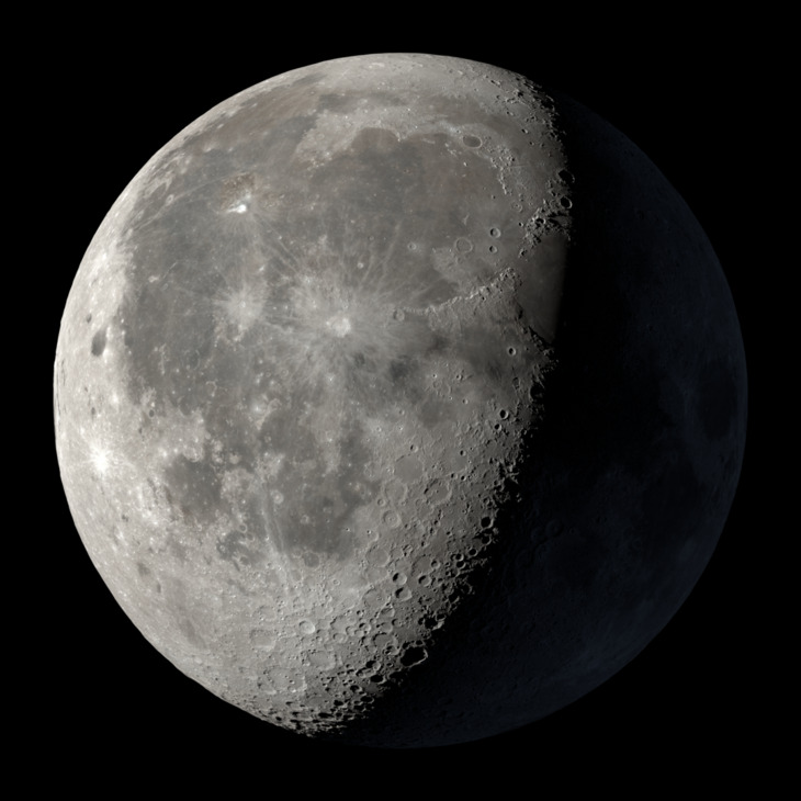NASA visualization of the Moon on June 6, 2026