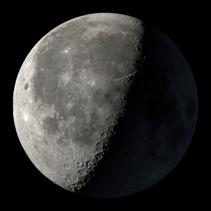 NASA visualization of the Moon on June 7, 2026