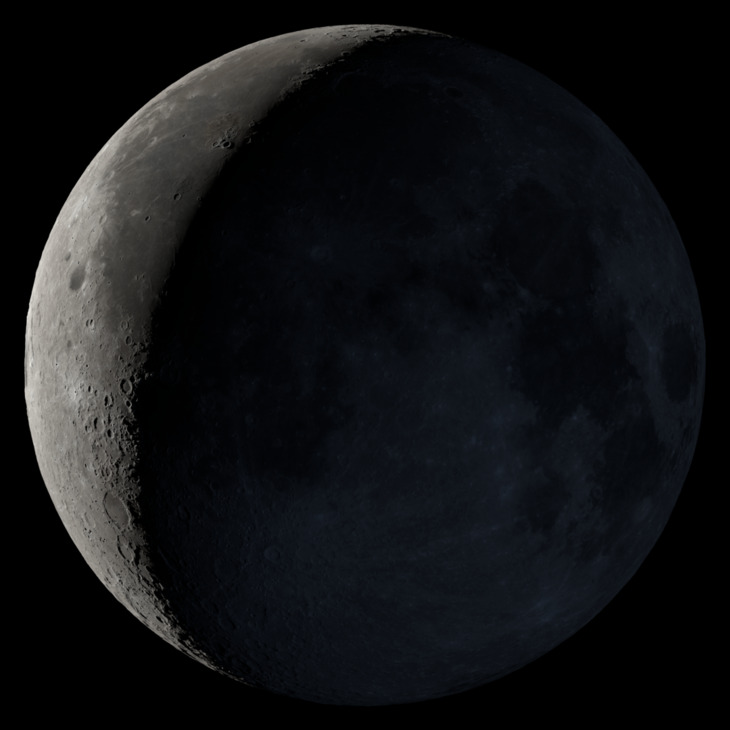 NASA visualization of the Moon on June 11, 2026