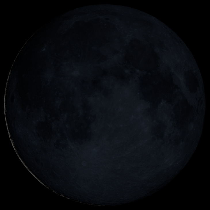 NASA visualization of the Moon on June 14, 2026