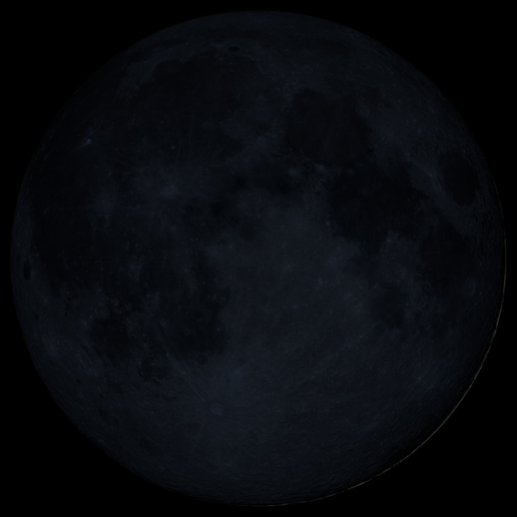 NASA visualization of the Moon on June 15, 2026