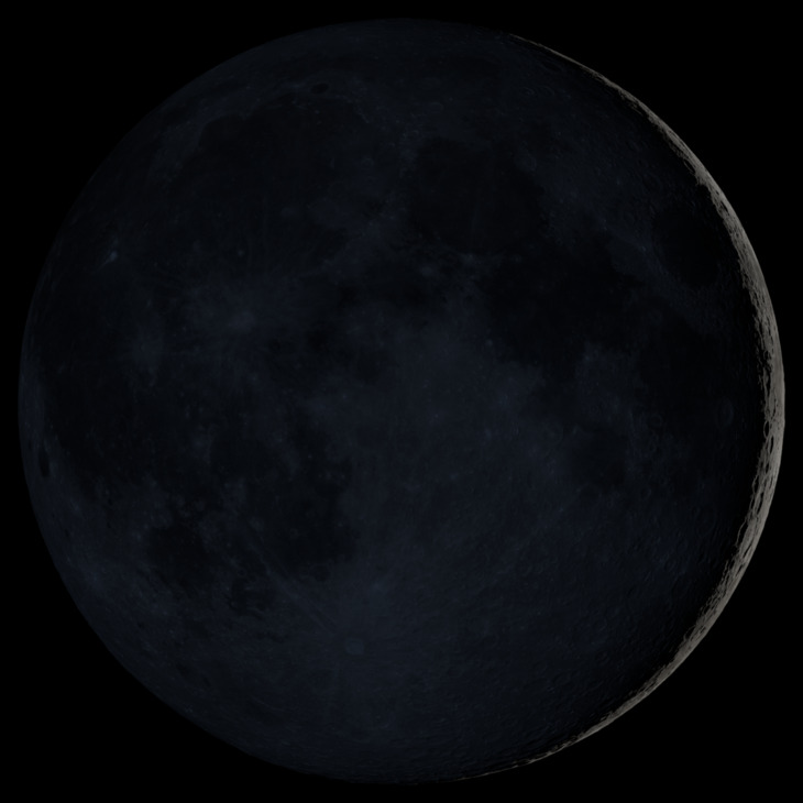 NASA visualization of the Moon on June 16, 2026