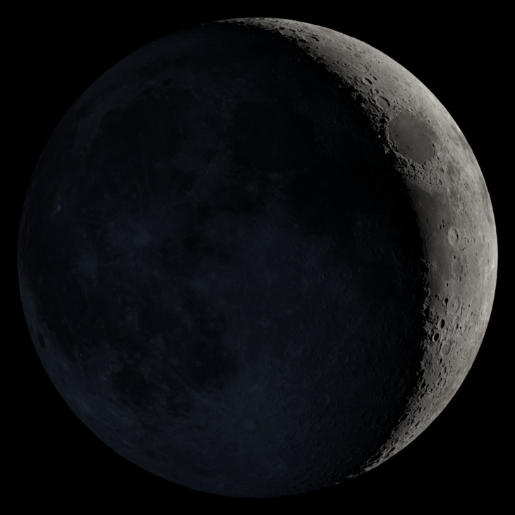 NASA visualization of the Moon on June 18, 2026