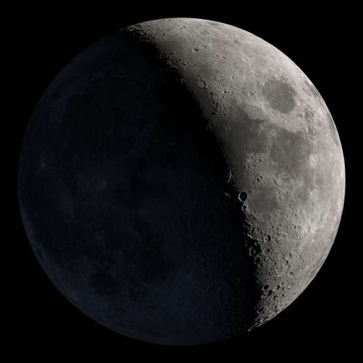 NASA visualization of the Moon on June 20, 2026