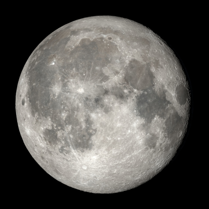 NASA visualization of the Moon on July 1, 2026