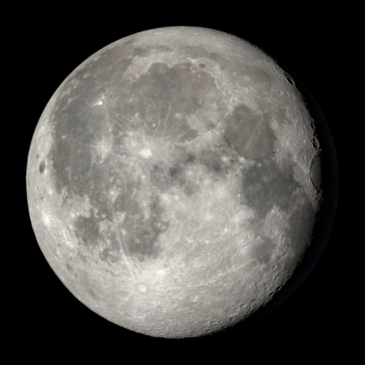 NASA visualization of the Moon on July 2, 2026