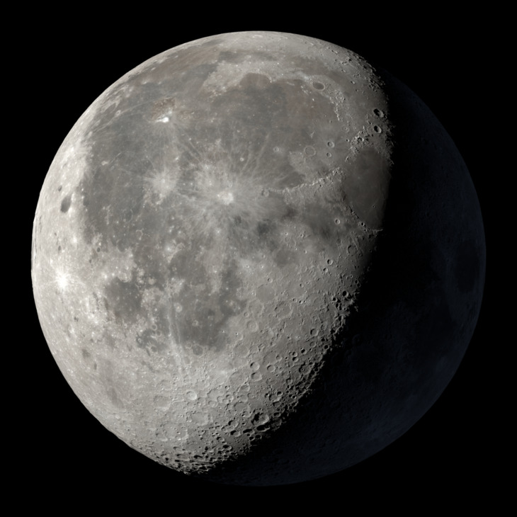 NASA visualization of the Moon on July 5, 2026