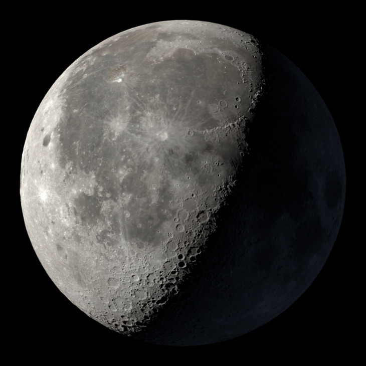NASA visualization of the Moon on July 6, 2026