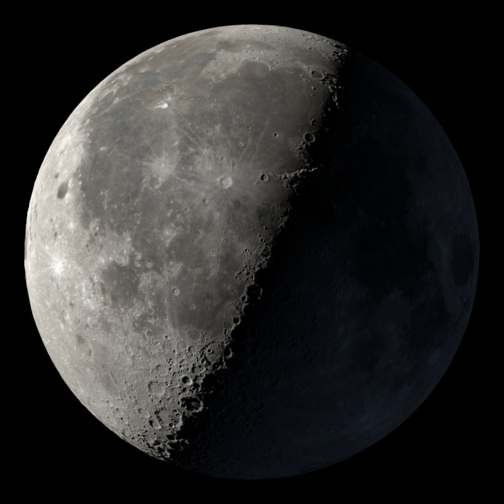 NASA visualization of the Moon on July 7, 2026