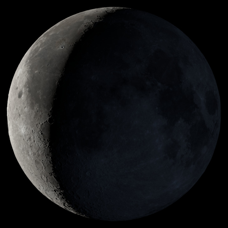NASA visualization of the Moon on July 10, 2026