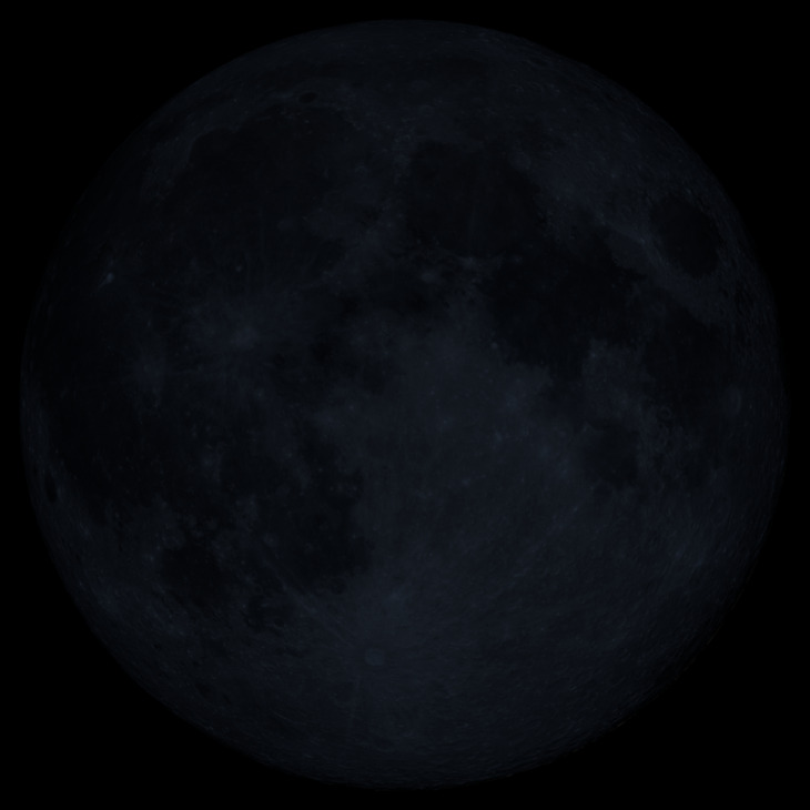 NASA visualization of the Moon on July 14, 2026