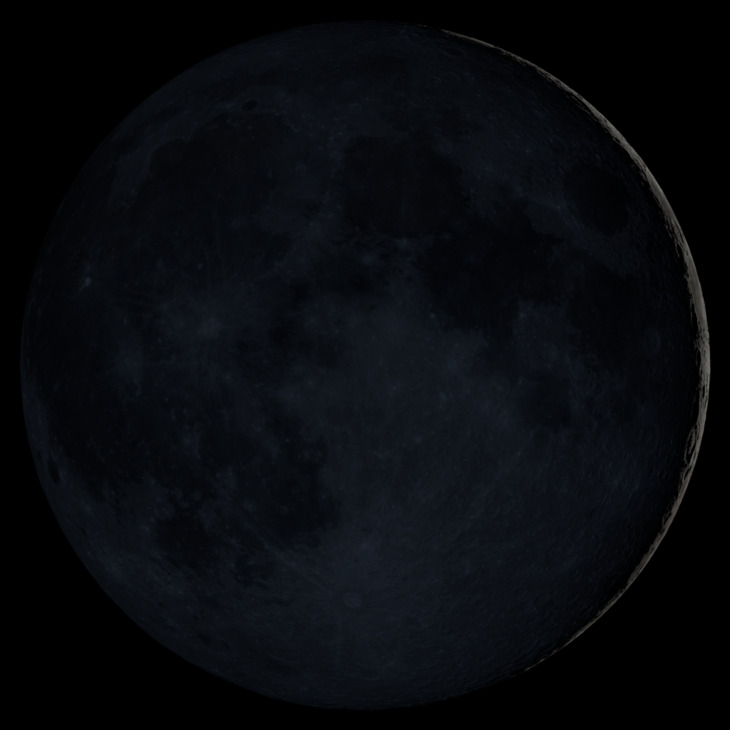 NASA visualization of the Moon on July 15, 2026