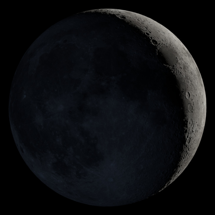 NASA visualization of the Moon on July 17, 2026