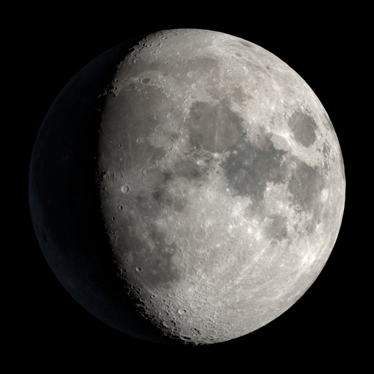 NASA visualization of the Moon on July 24, 2026
