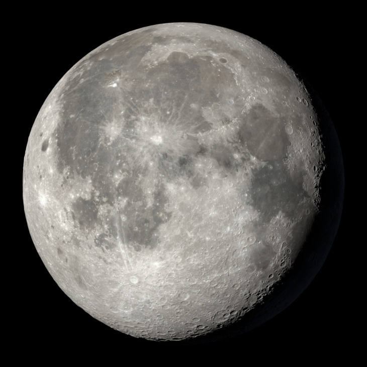 NASA visualization of the Moon on August 1, 2026