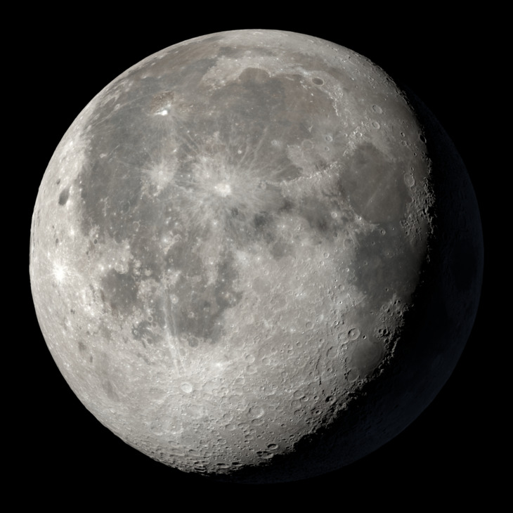 NASA visualization of the Moon on August 2, 2026