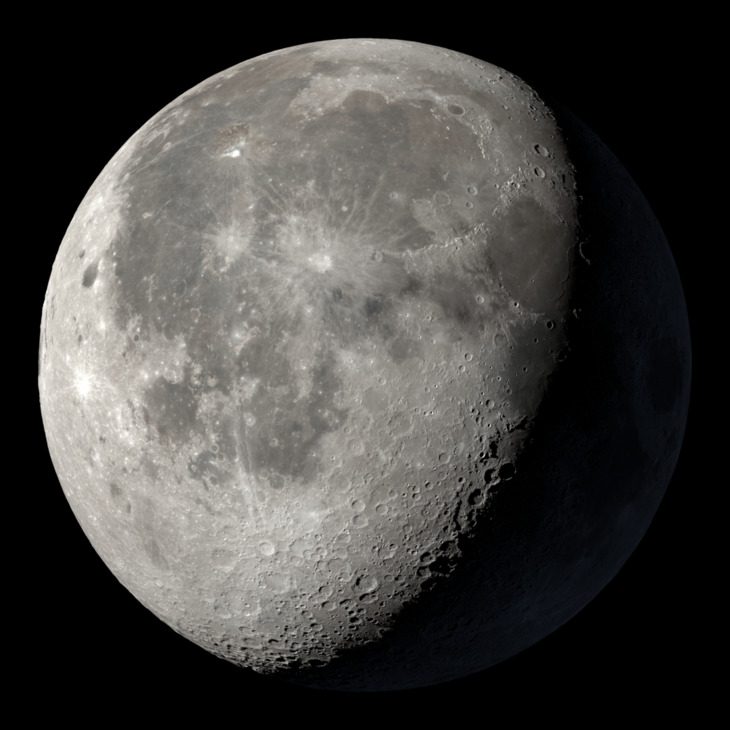 NASA visualization of the Moon on August 3, 2026