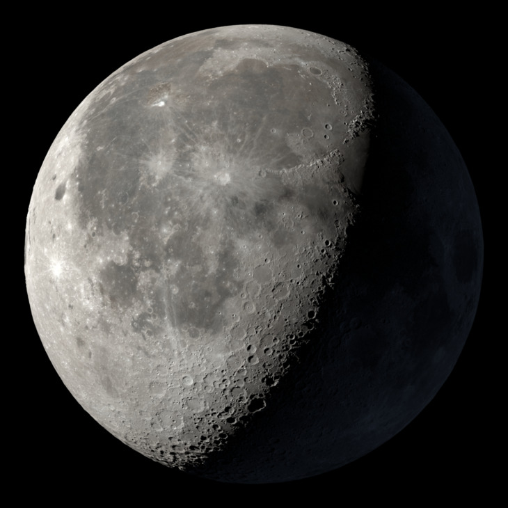 NASA visualization of the Moon on August 4, 2026