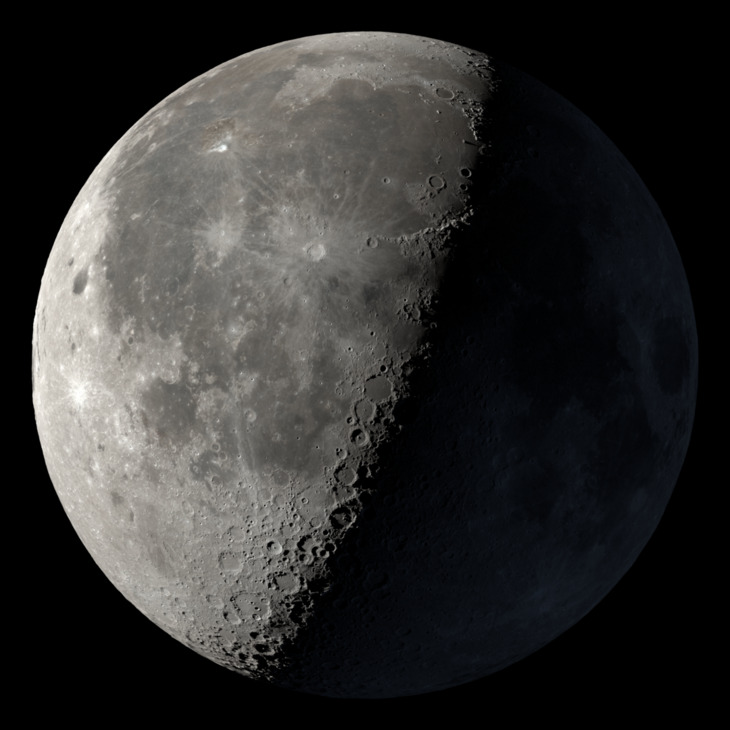 NASA visualization of the Moon on August 5, 2026