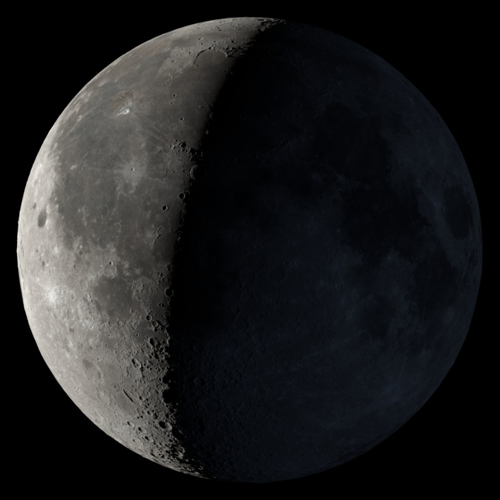 NASA visualization of the Moon on August 7, 2026