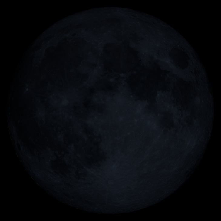 NASA visualization of the Moon on August 12, 2026