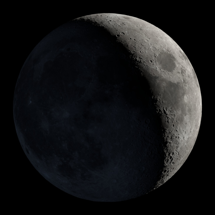 NASA visualization of the Moon on August 17, 2026