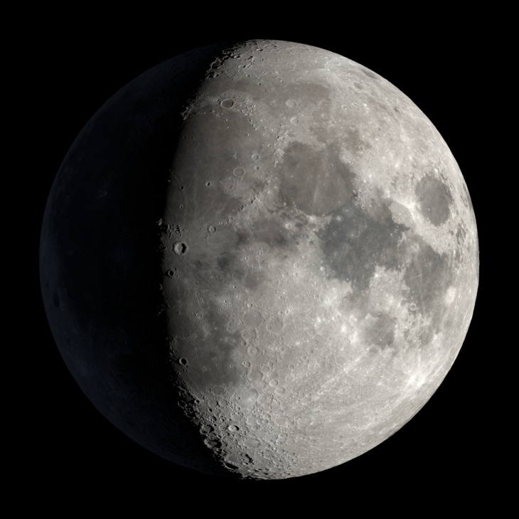 NASA visualization of the Moon on August 22, 2026