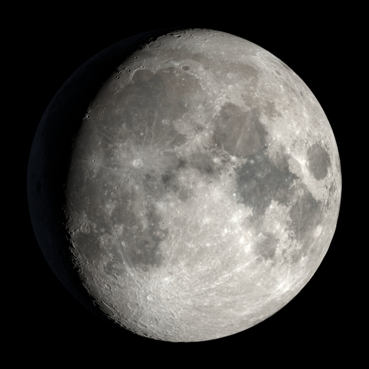 NASA visualization of the Moon on August 24, 2026