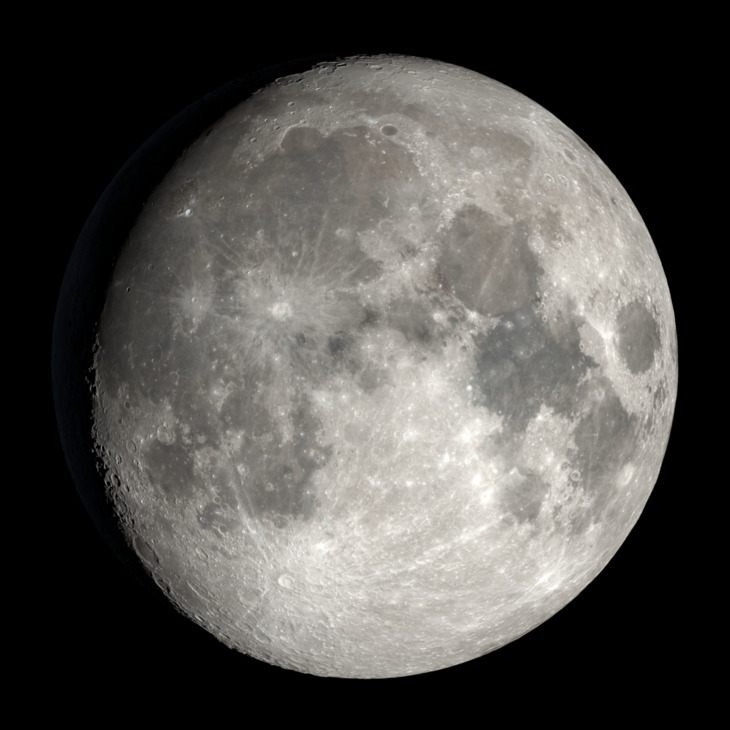 NASA visualization of the Moon on August 25, 2026