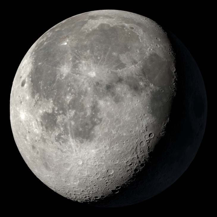 NASA visualization of the Moon on September 1, 2026