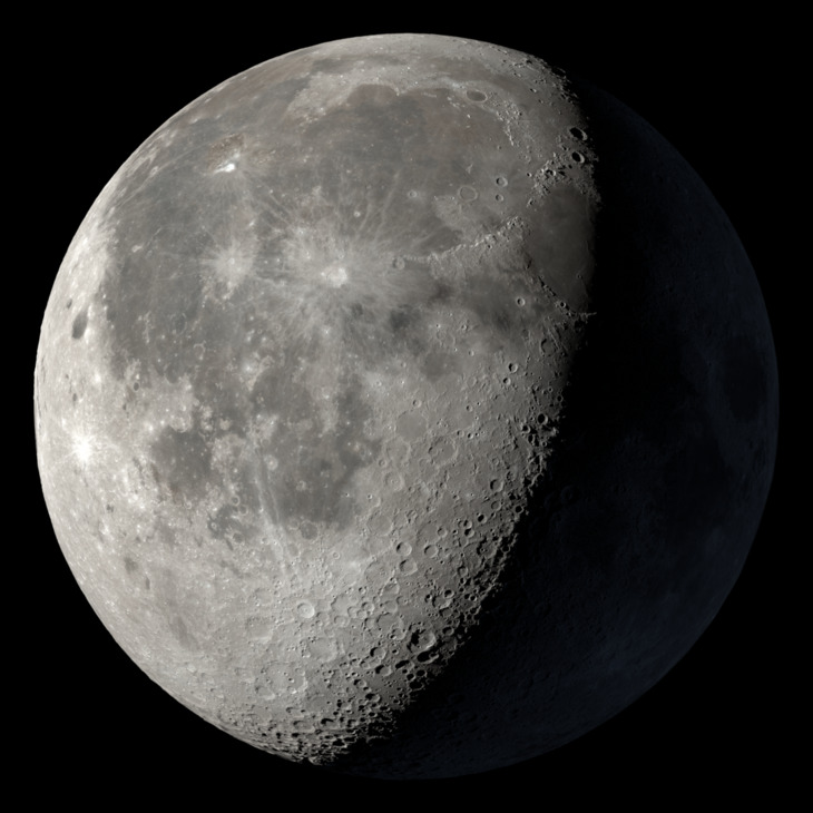 NASA visualization of the Moon on September 2, 2026