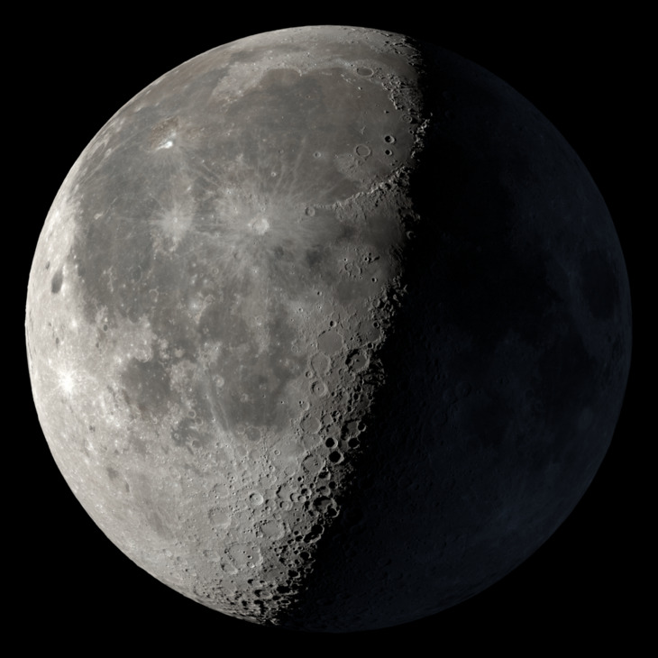 NASA visualization of the Moon on September 3, 2026