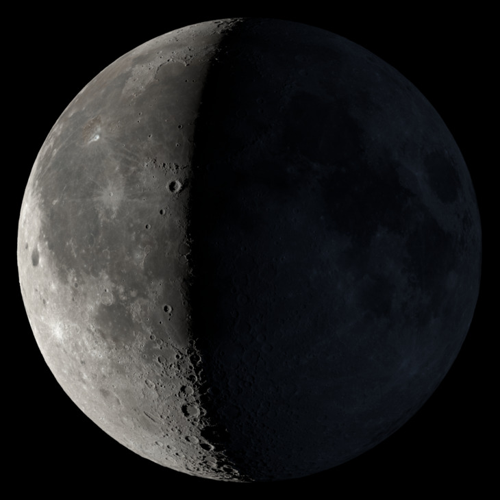 NASA visualization of the Moon on September 5, 2026
