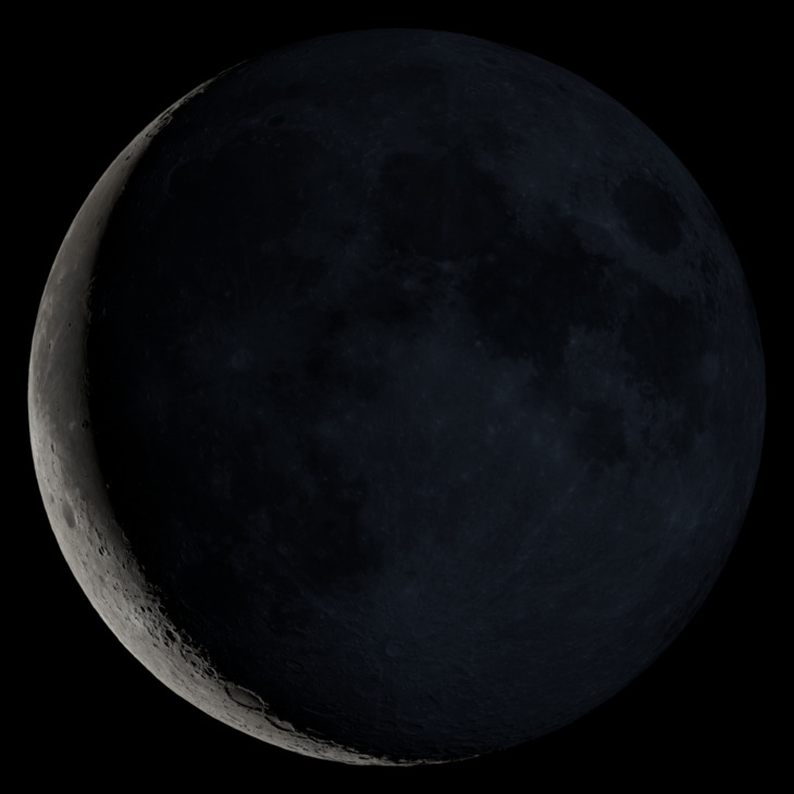 NASA visualization of the Moon on September 8, 2026