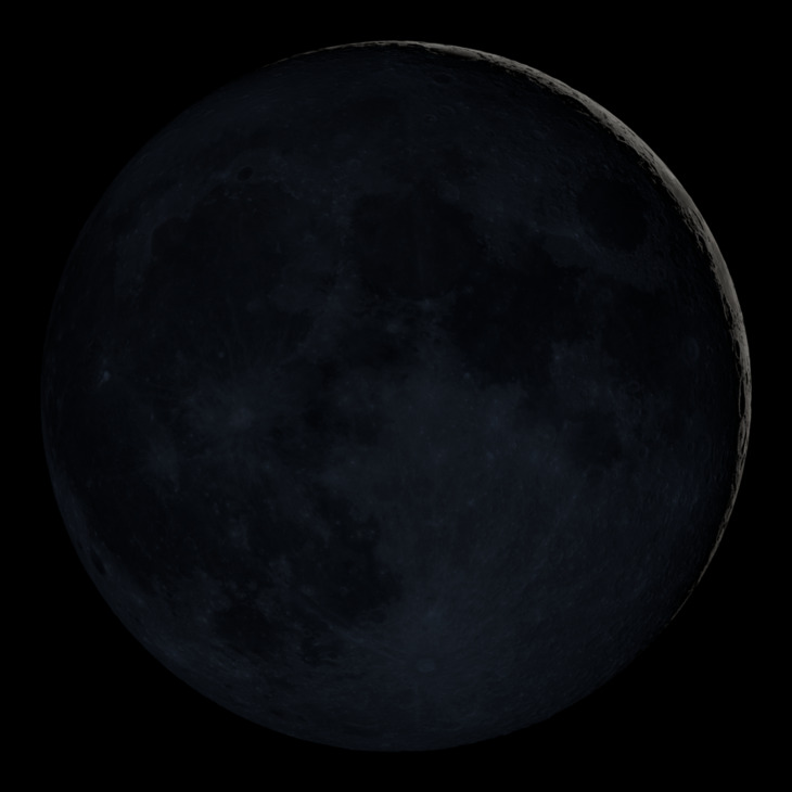 NASA visualization of the Moon on September 12, 2026