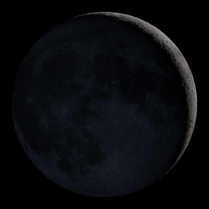 NASA visualization of the Moon on September 13, 2026