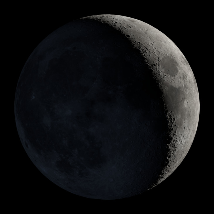 NASA visualization of the Moon on September 15, 2026