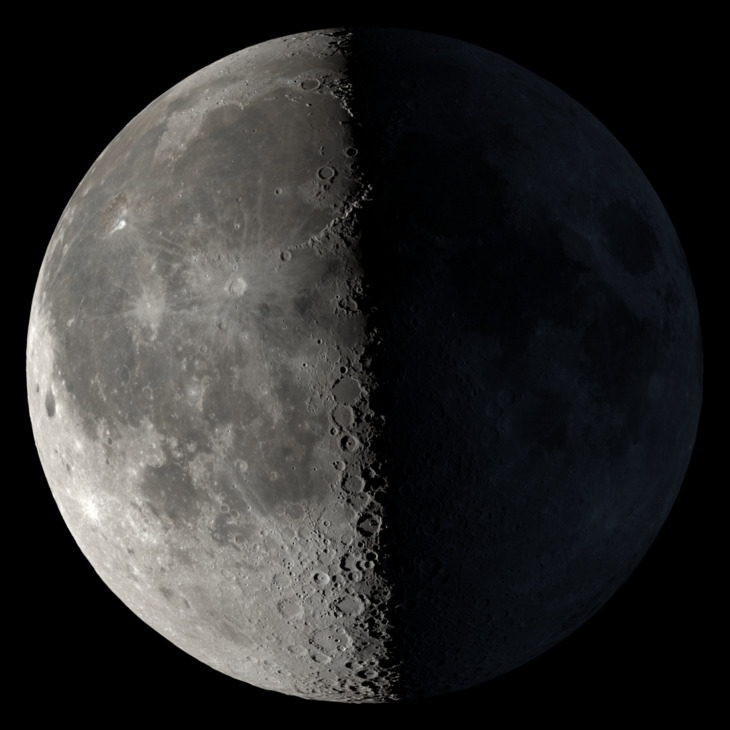 NASA visualization of the Moon on October 3, 2026